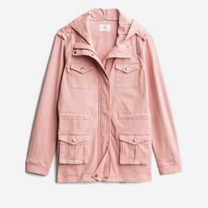 Light pink market & spruce cargo jacket